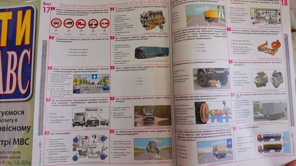 ПДР Білети для самопідготовки водіїв категорій А В С 6-те видання 2025