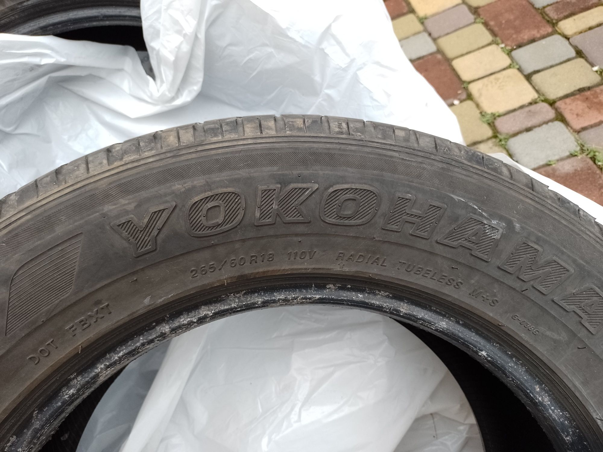 Yokohama 265/60 r18 1600грн за-К-КТ