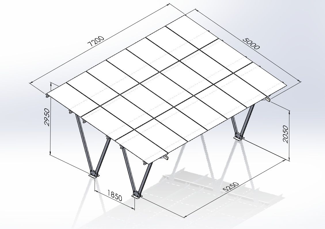 CARPORT - konstrukcja pod fotowoltaikę - produkcja i sprzedaż promocja