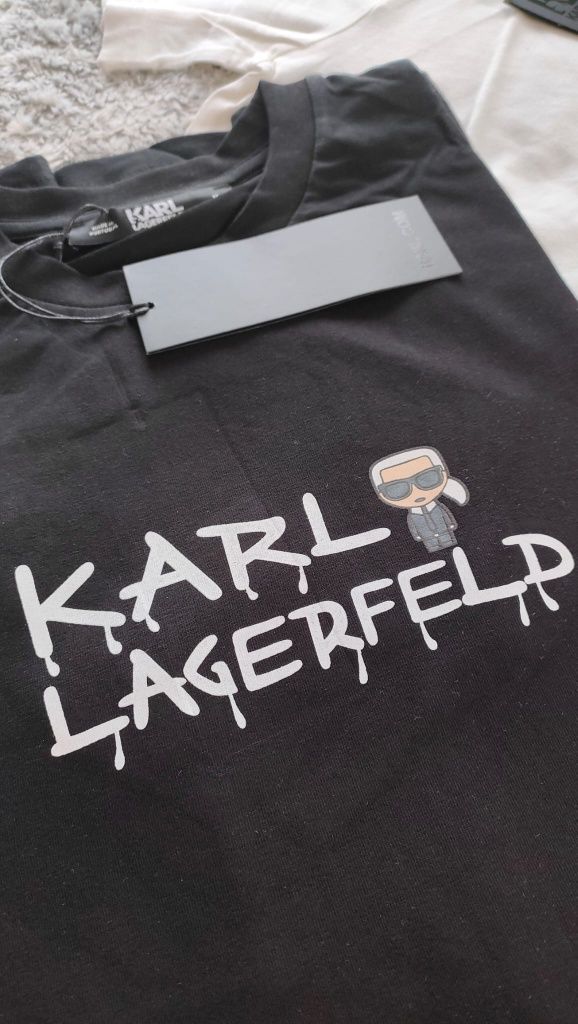 Koszulki męskie t-shirt logo Karl