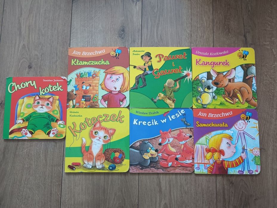 Książeczki dla dzieci 7 sztuk bajki wierszyki Paweł i Gaweł, Brzechwa