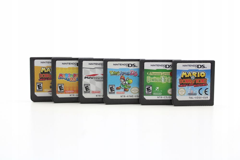 6 Gier Ds Mario Yoshi Donkey Porfessor Nintendo Zestaw