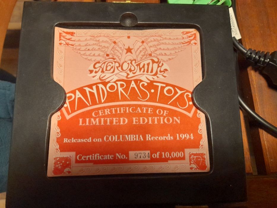 AEROSMITH Pandora's Toys CD 1994 Edição limitada com caixa