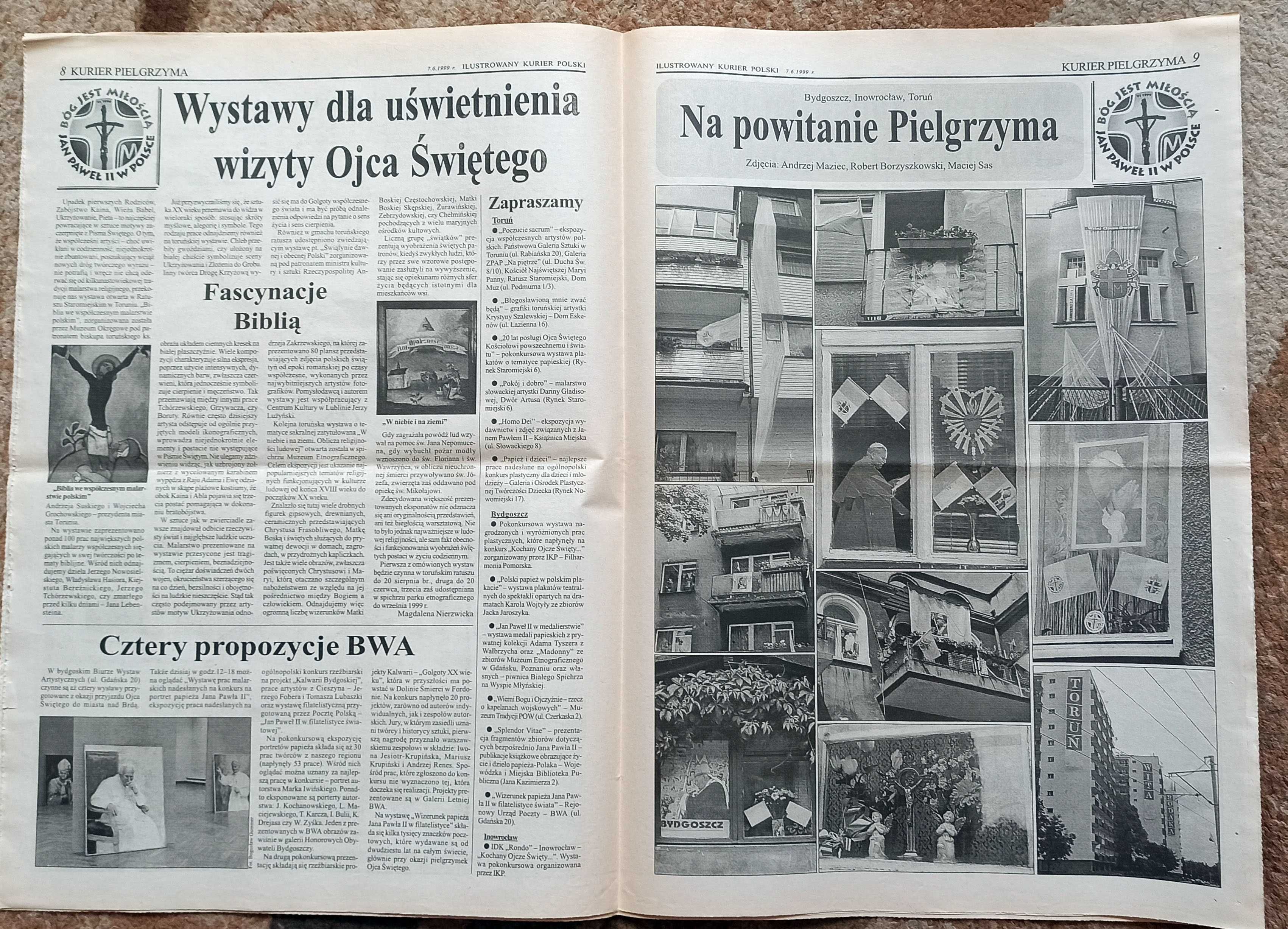 Ilustrowany Kurier Polski z 7 czerwca 1999r. Jan Paweł II