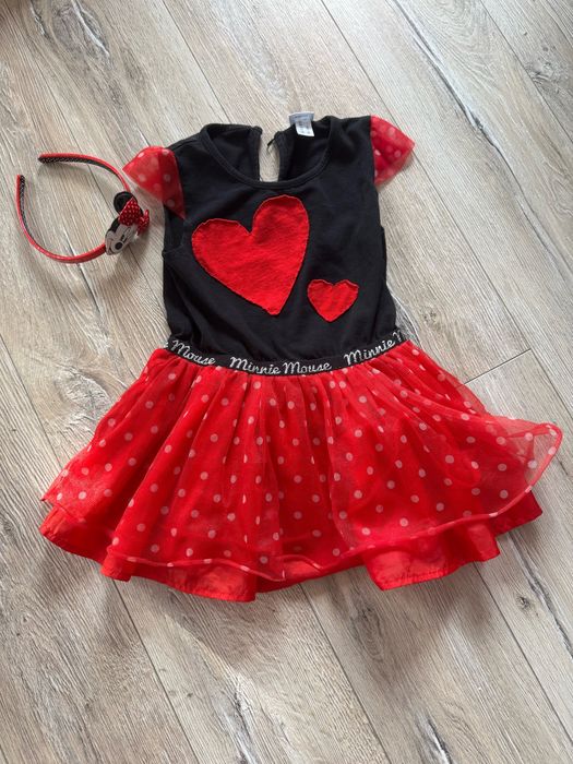 Sukienka bal karnawalowy stroj myszka miki mickey disney 98/104