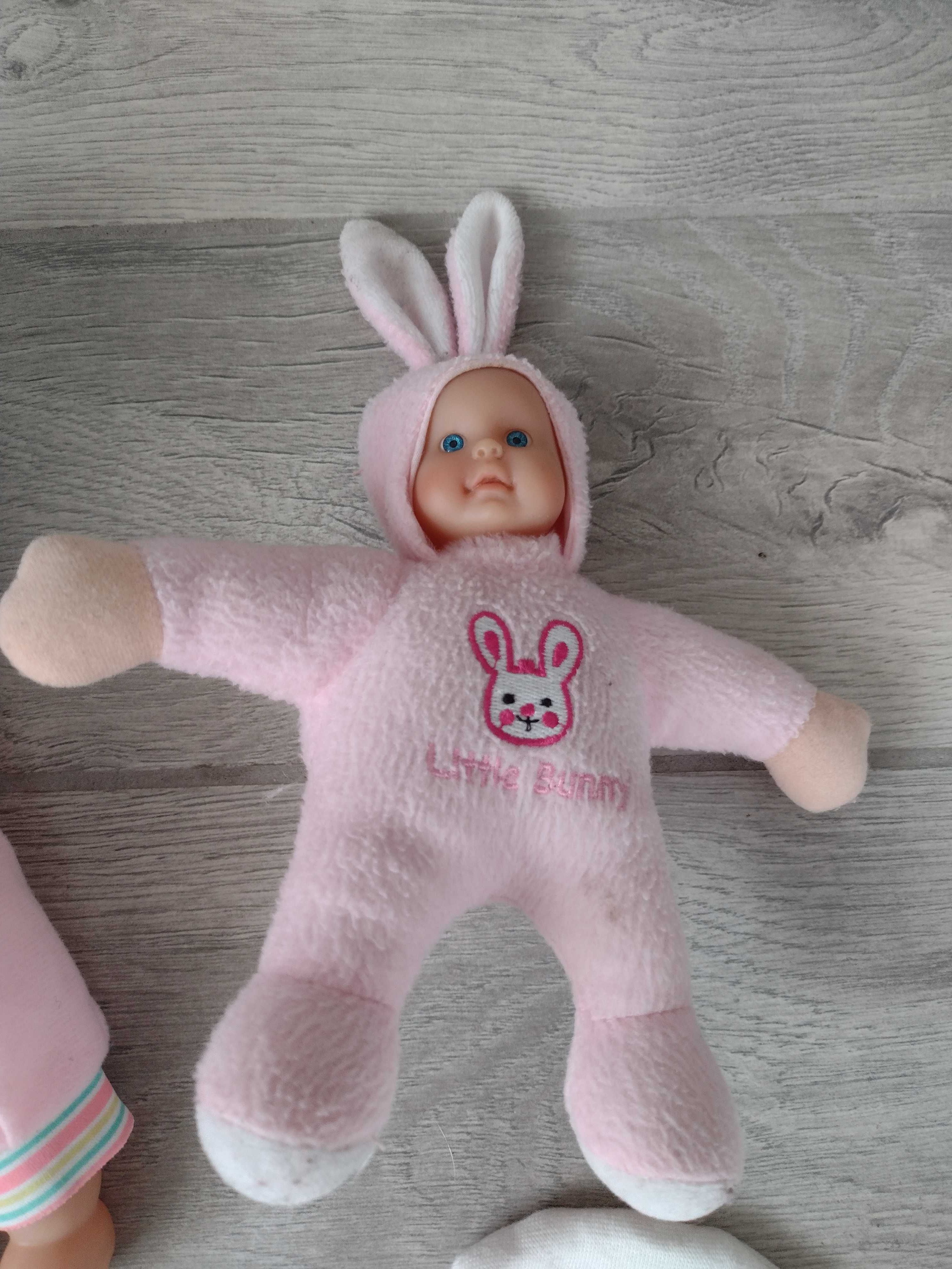 Lalka bobas dwie lalki i czapeczka na Mikołaja