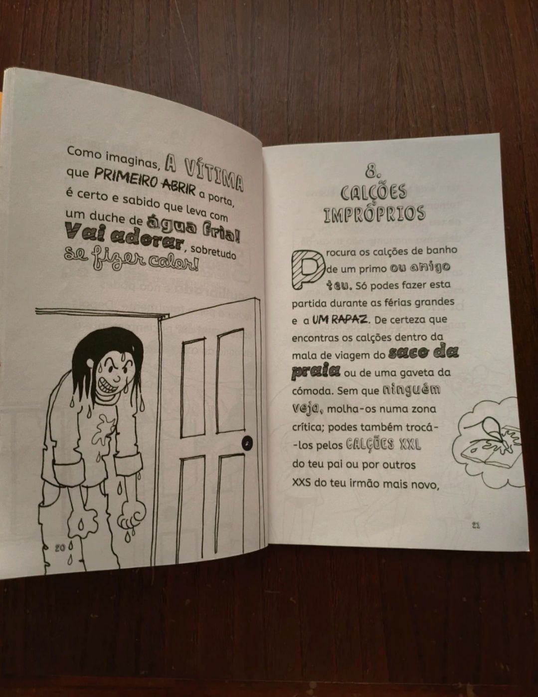 Livro "35 Partidas para fazeres aos amigos"