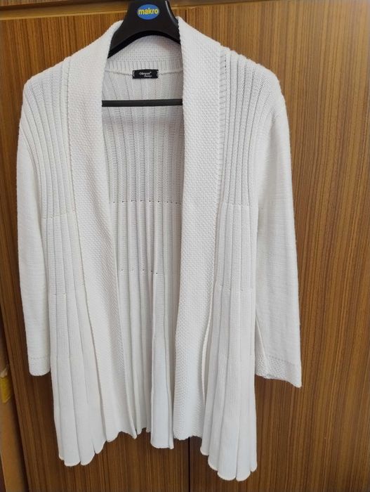 Sweter damski Purplerose gruby ciepły 30% wełna kardigan bluzka bluza