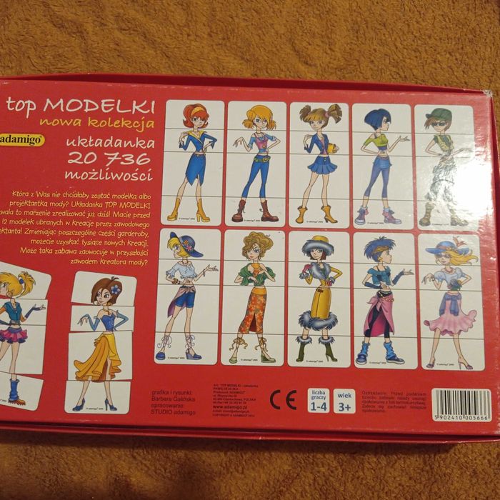 Gra Układanka Modelki