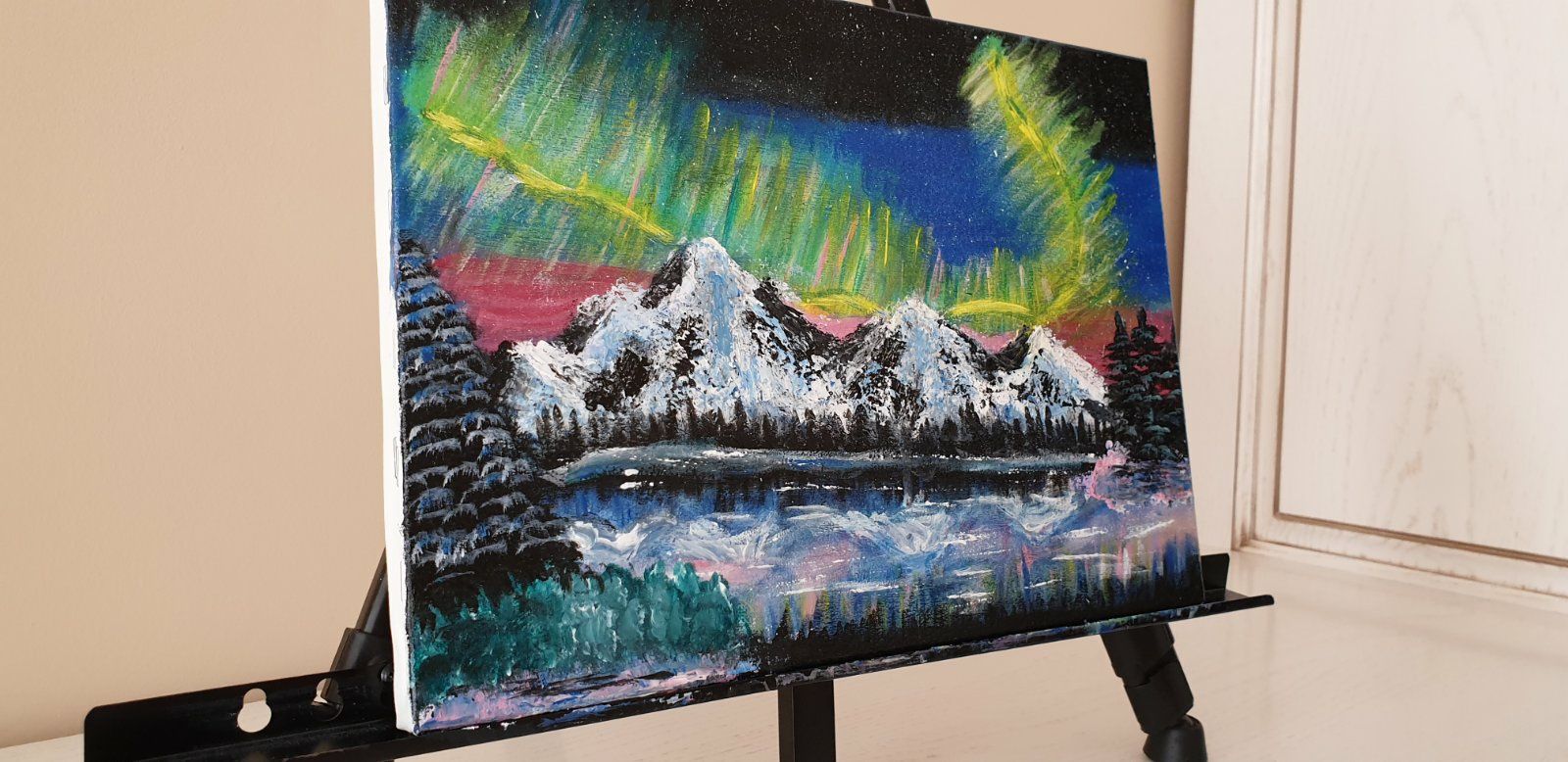 Картина "Казковий захід в горах"