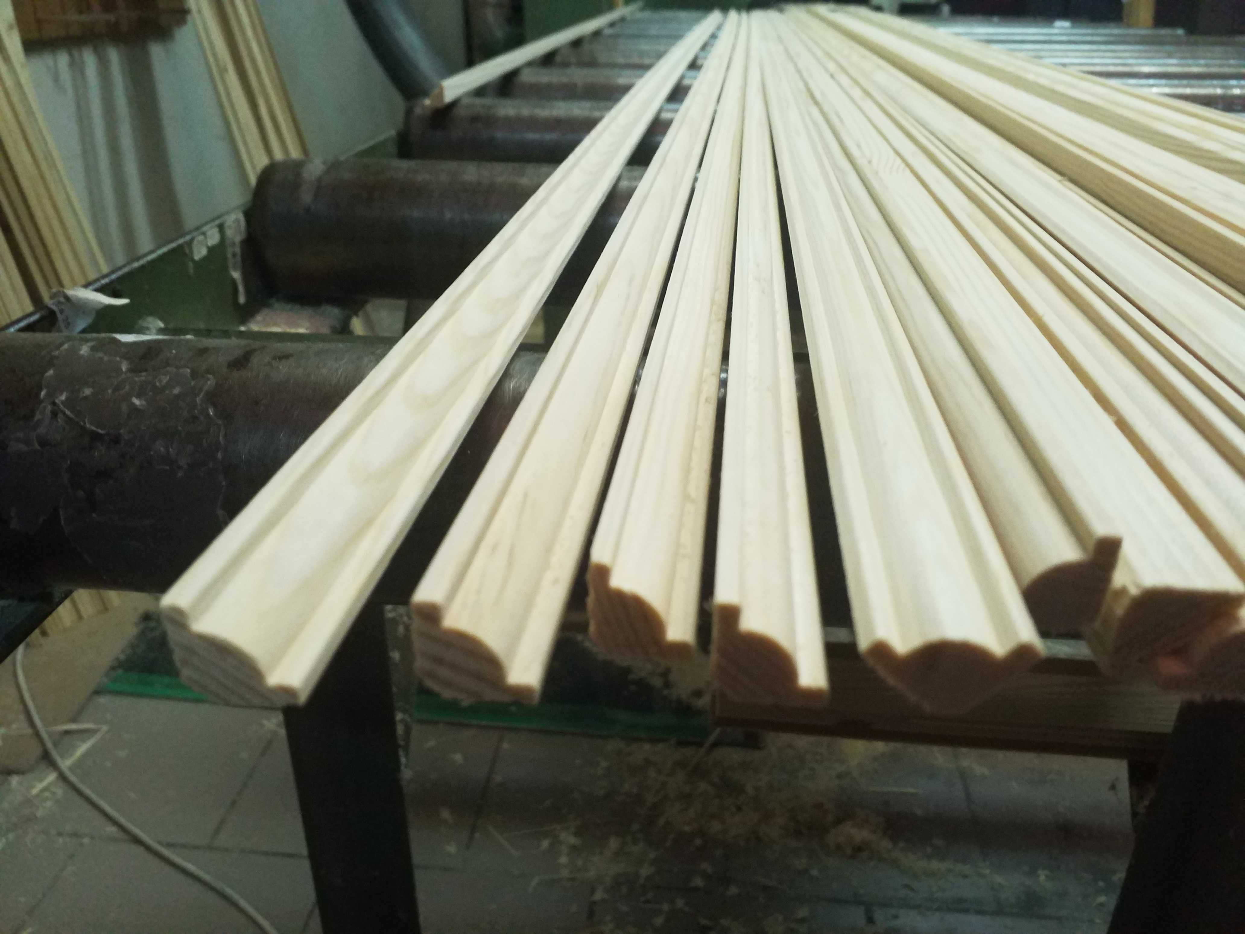 Ćwierćwałek 15x15 mm wypukły ozdobny drewniany listwa ozdobna