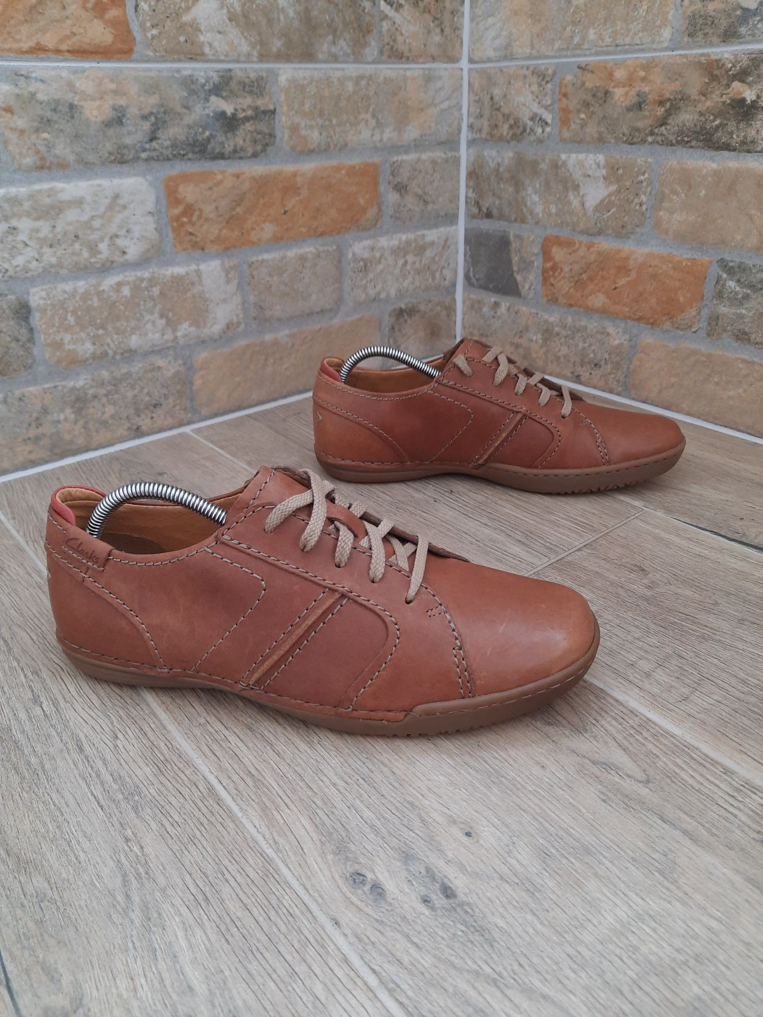 Туфли Clarks р 42 (28,5 см) ц 1200 гр оригинал, новые, кожа
