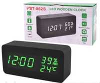 Настільний годинник VST 862 S з будильником датчик температури часы