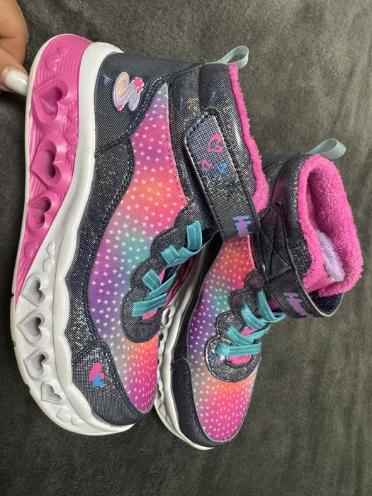 Skechers Heart& Lights ботинки хайтопи