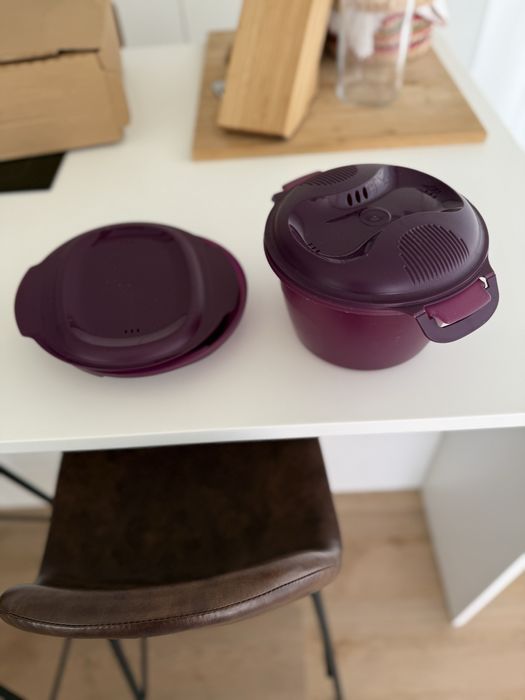 Kit 2 peças Tuperware para arroz e omeletes fácil