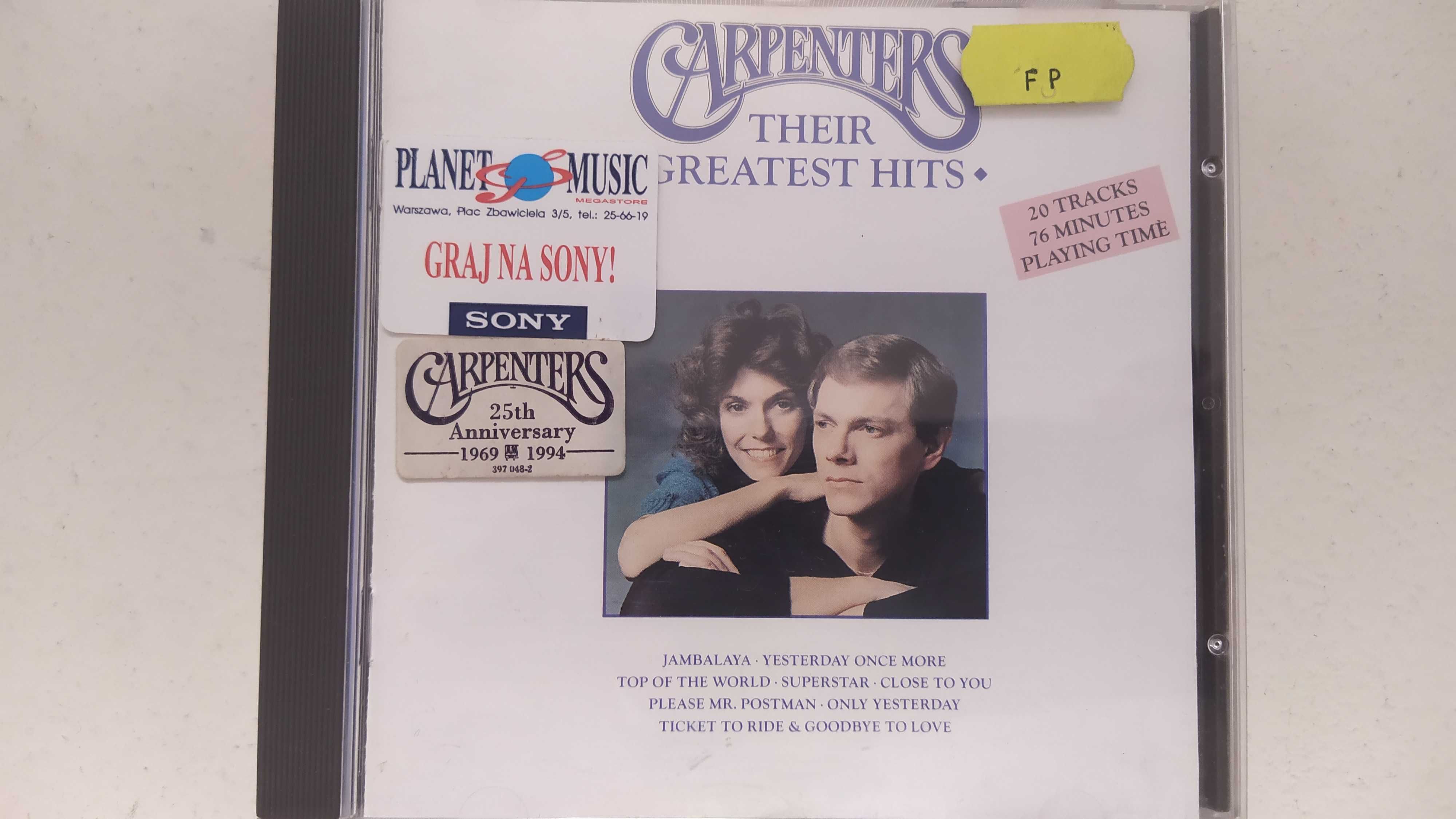 Carpenters Their Greatest Hits Jambalaya Please Mr Postman CD