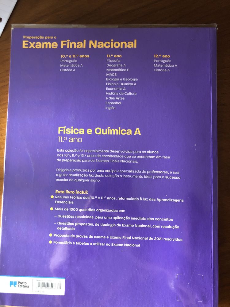 Livro preparação para o Exame Final Nacional