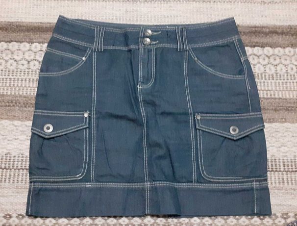 Mini spódniczka jeans L