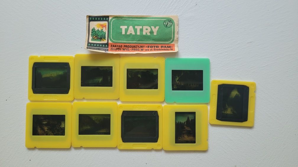 Przeźrocza slajdy Tatry pamiątki zdjęcia prl