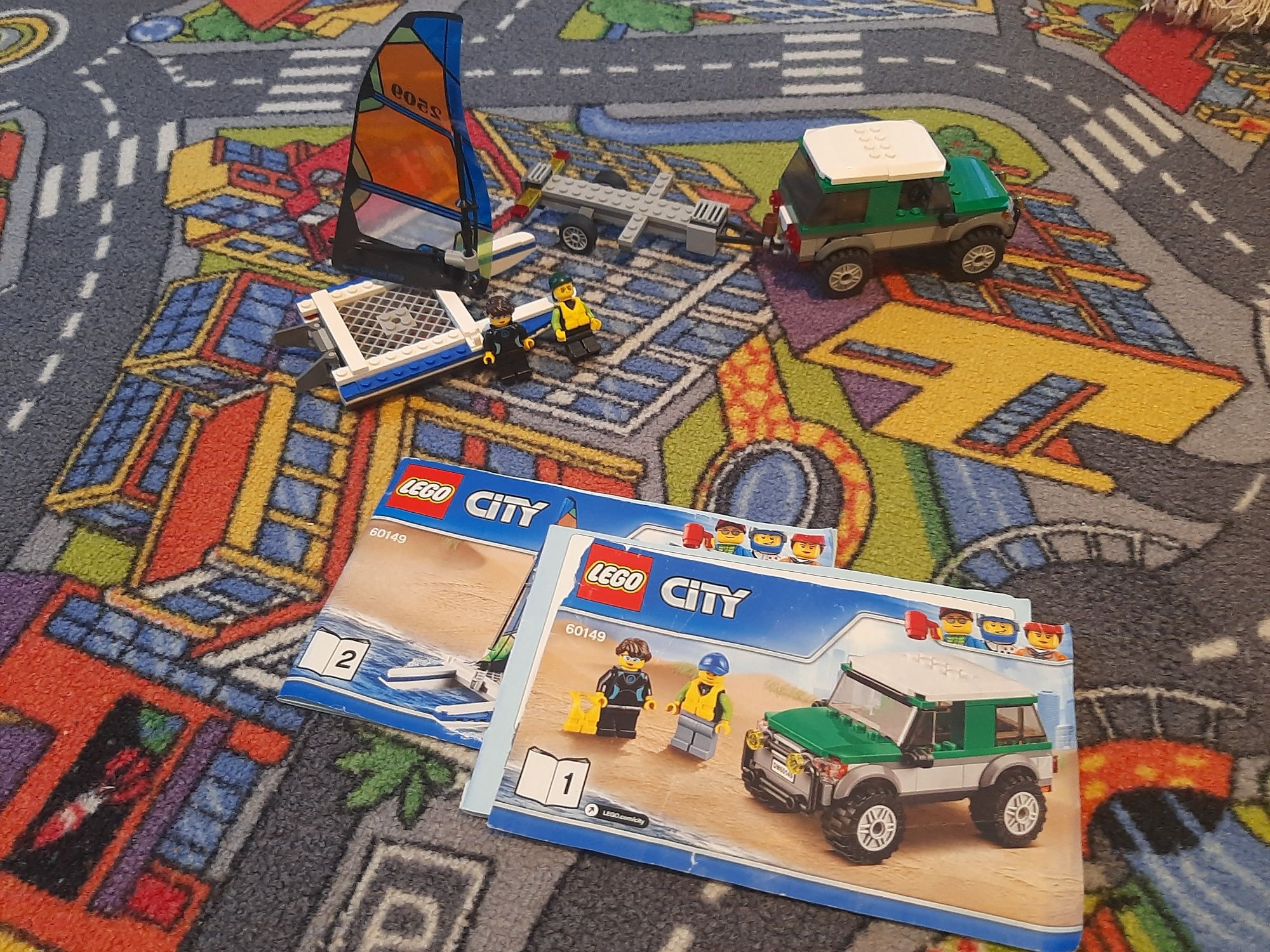 Lego 60149 terenówka 4x4 z katamaranem