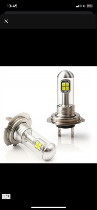 Zestaw żarywek led H7  interlook