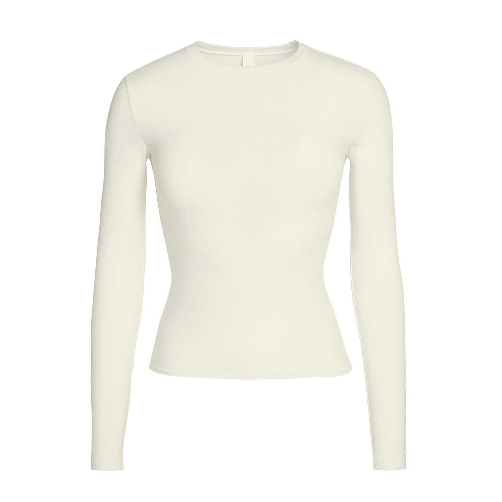Лонгслів Skims Soft Smoothing Seamless Long Sleeve T-Shirt Bone