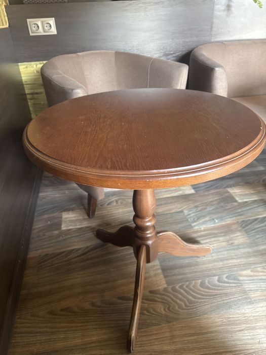 Круглий стіл дерево 65см діаметр 2шт