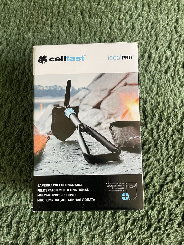 Лопата з киркою складна з чохлом Cellfast,Fiskars Польща 695грам
