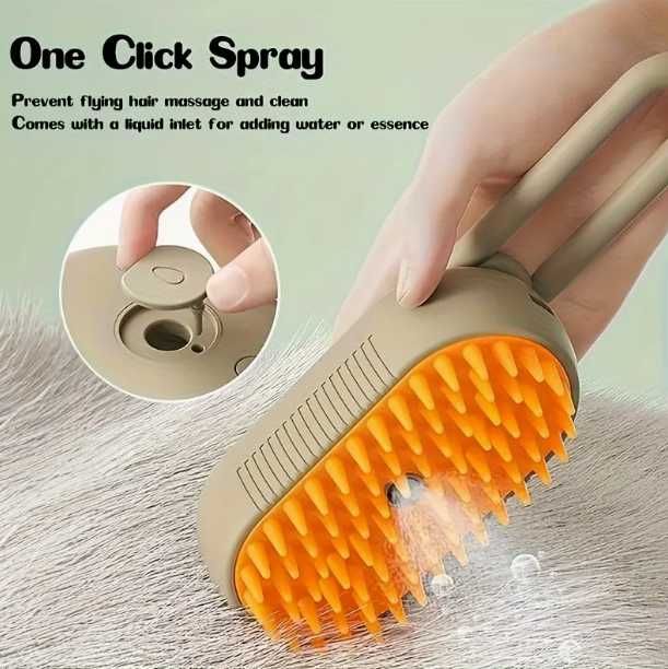 Escova massajadora gatos e cães