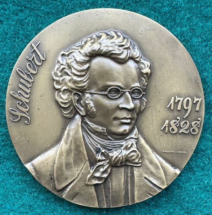 Medalha portuguesa compositor francês