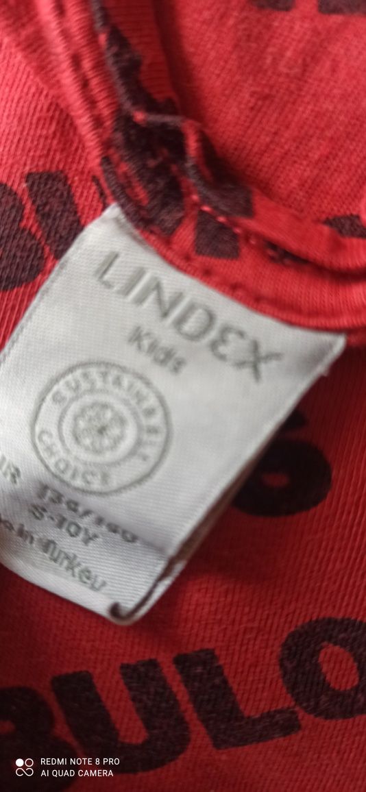134/140 Lindex koszulka bluzka bawełna + modal