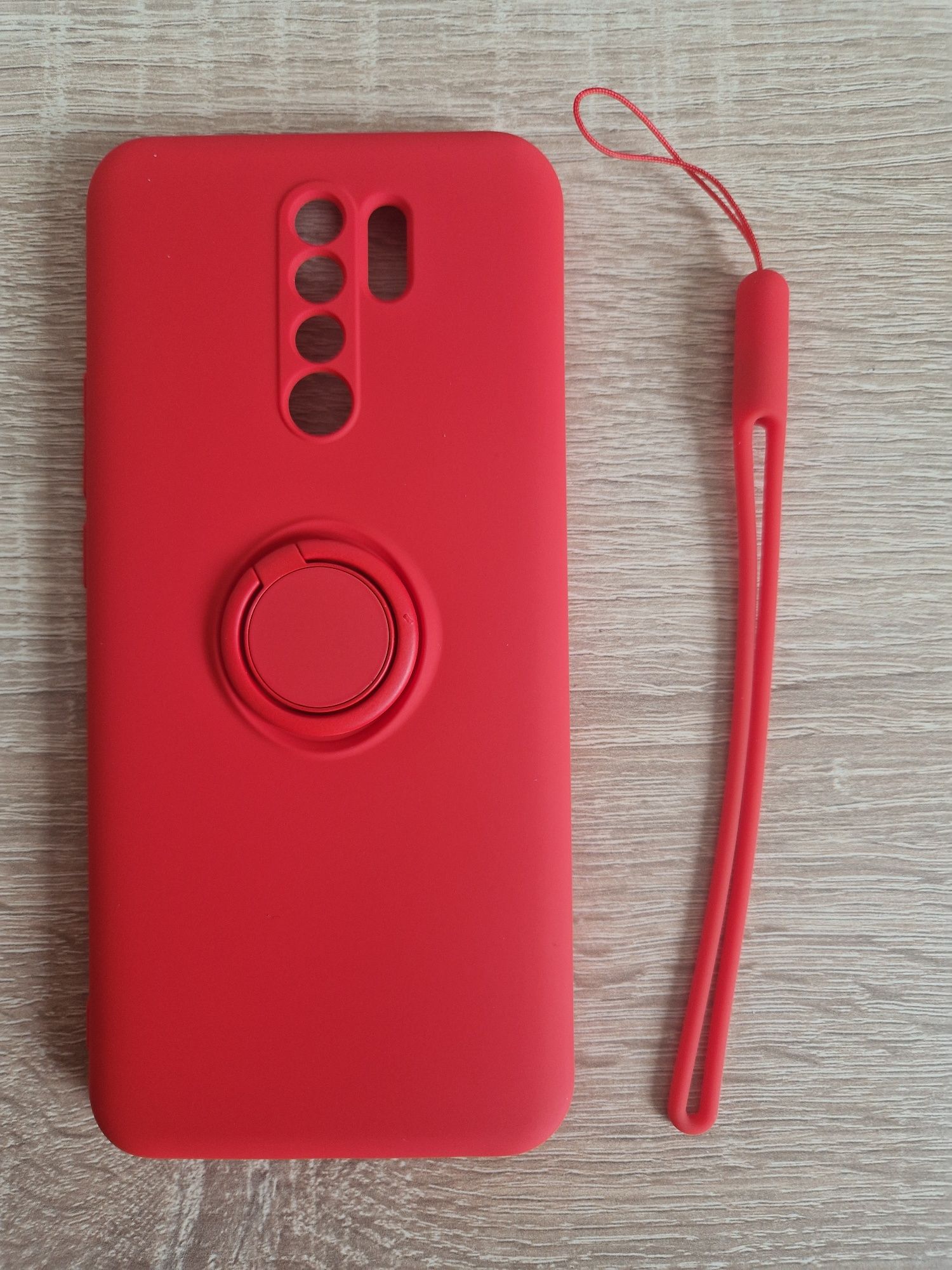 Etui Vennus Silicone Ring do Xiaomi Redmi 9 Czerwony