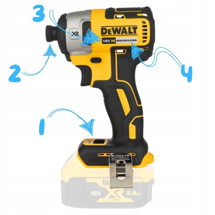 Zakrętarka Akumulatorowa Udarowa 18v 1/4" 205nm Dewalt Dcf887nt + Wali