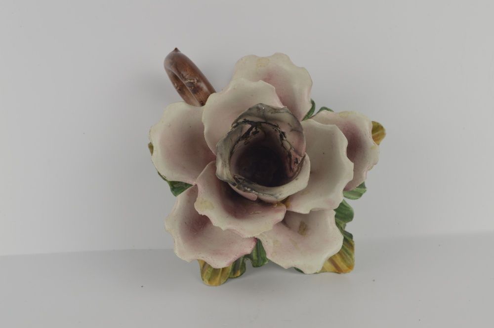Świecznik ceramiczny róże - 2 sztuki