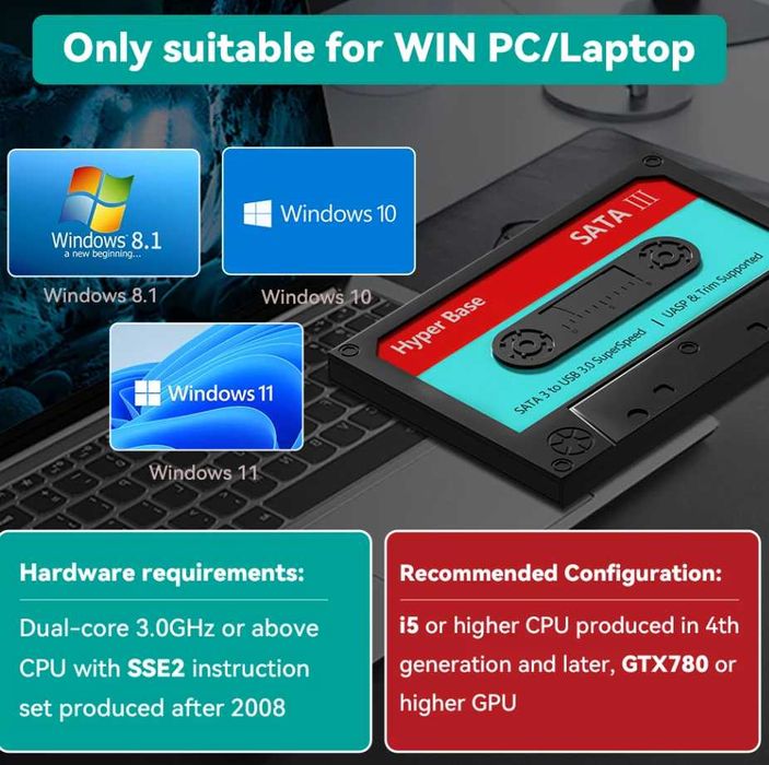 Игровой жесткий диск 500 ГБ с 77 ААА ПК играми для Windows ПК/ноутбука