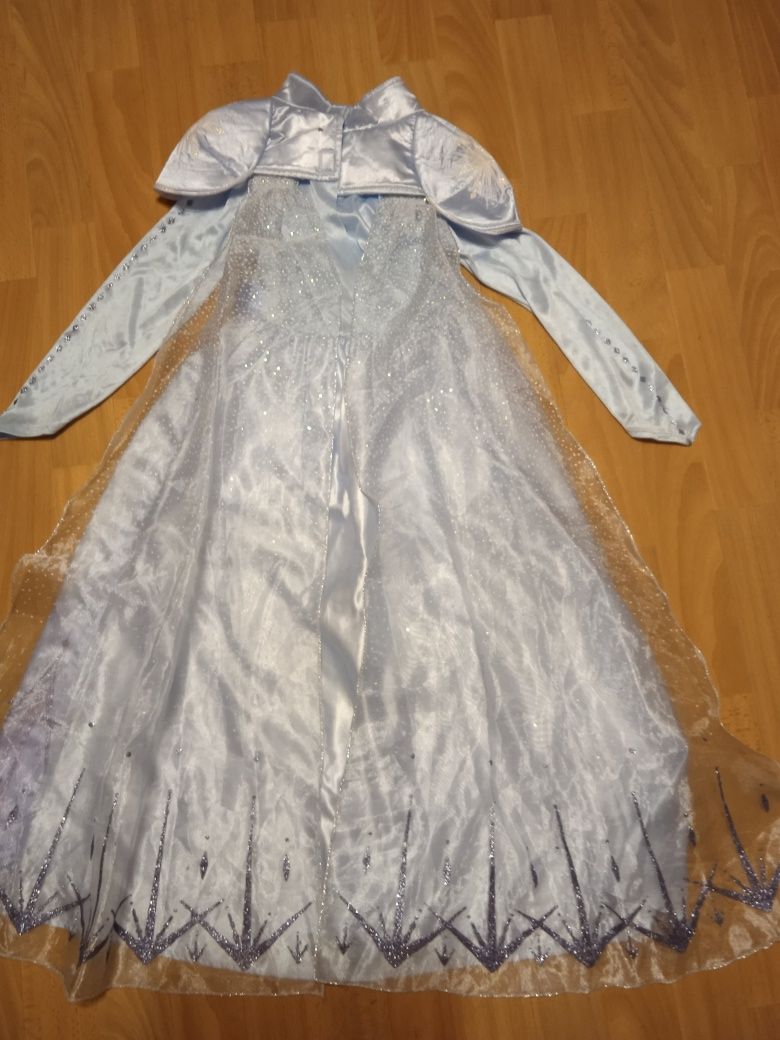 Эльза Красивый наряд ,платье + обруч с косой на 5-6, 8-9, 9-10 лет