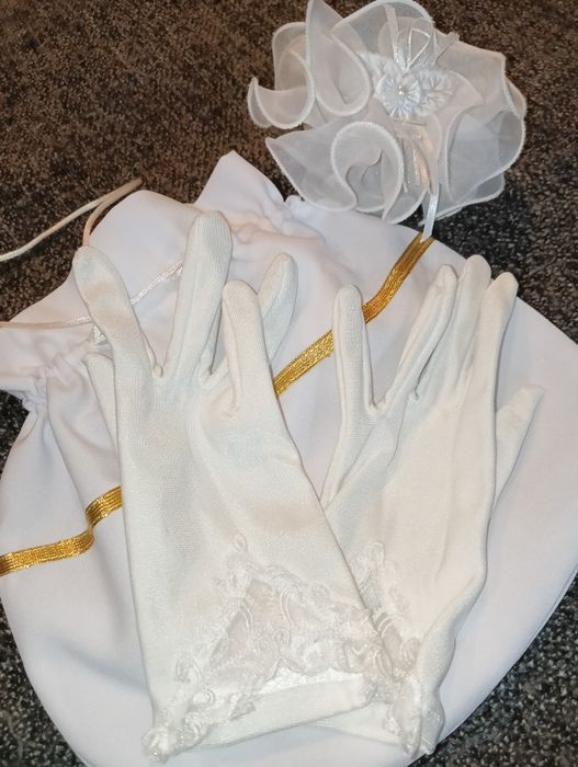 Alba komunijna zestaw dla dziewczynki buty komunijne 34