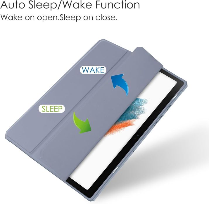 Etui do Samsung Galaxy Tab A8 10.5” Wytrzymałe Magnetyczne Szare