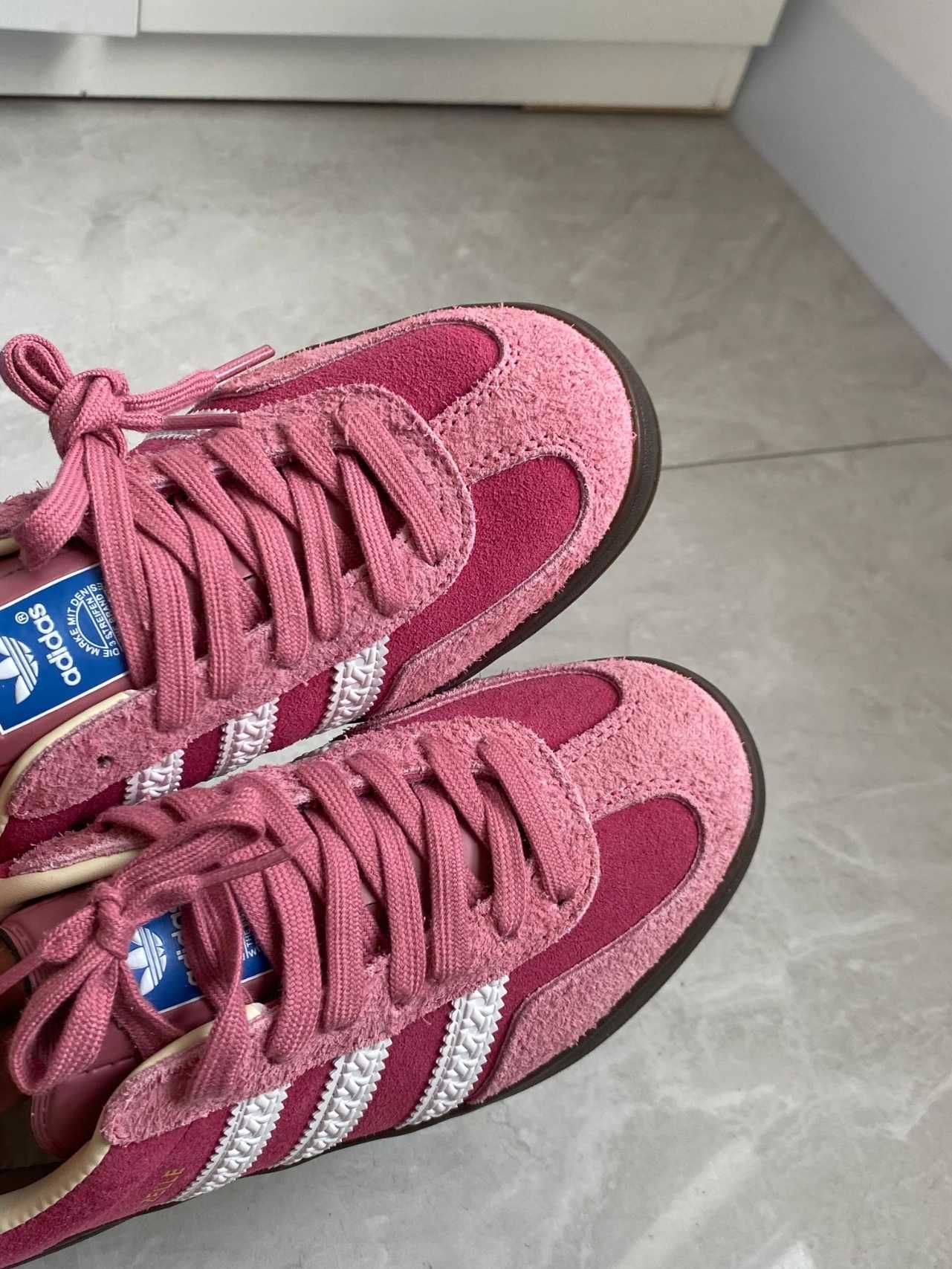 Pink\GazelleIndoor*DamskiePinkCloudWhite UnisexTrampki r.37