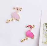 FLAMINGOS - Conj. 6 Pendentes para bijuteria