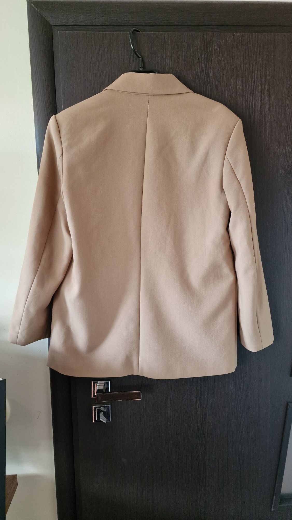 Marynarka damska beżowa Zara 36 S krój oversize klasyczna
