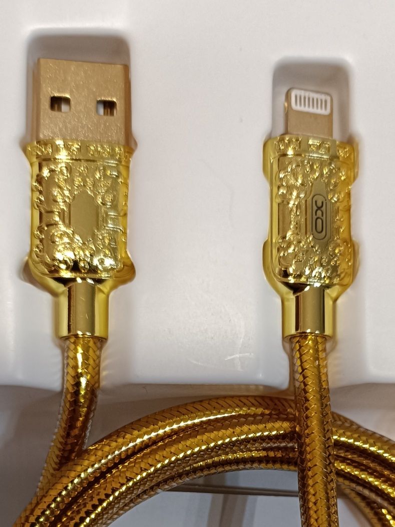 Kabel USB do iPhone - kolor złoty