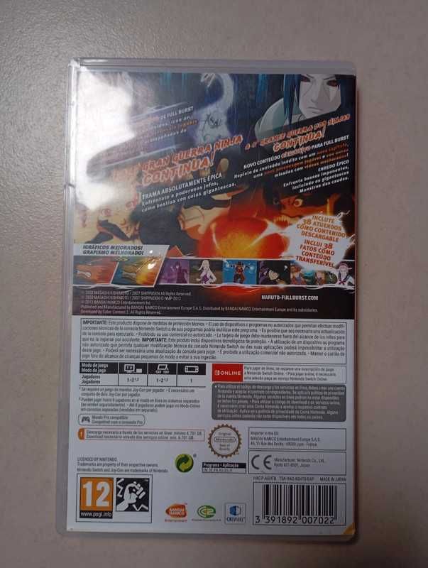 Caixa Naruto Nintendo Switch