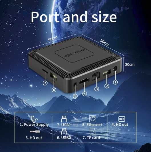 Android TV Box - SMART TV - 8GB / 128GB - Android 14 -  Multi screen