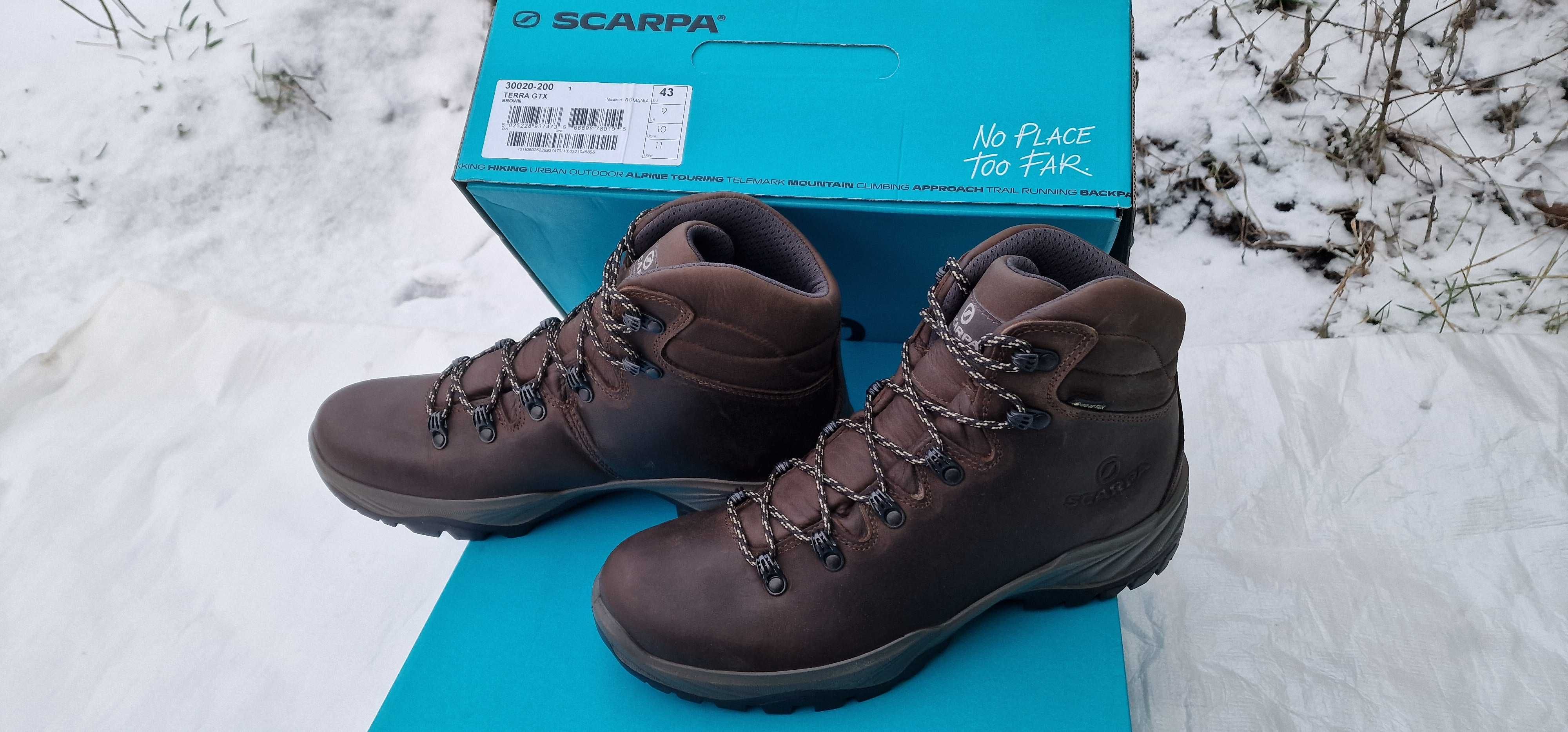 Scarpa Terra GTX. 41, 45 размеры. Зимние ботинки. GORE-TEX Vibram