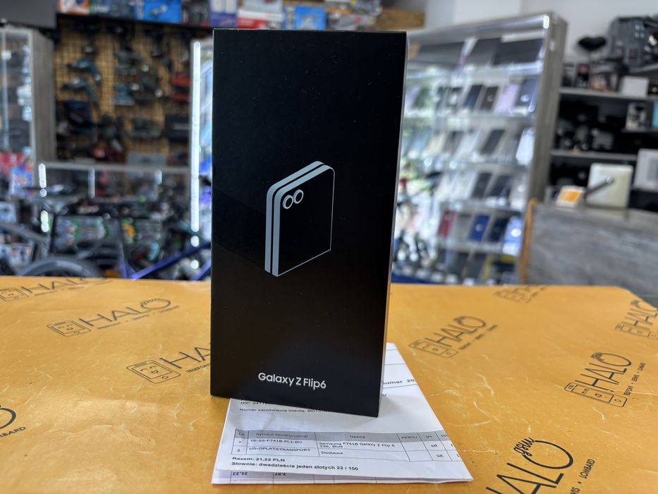 Nowy! Samsung Z Flip 6 12/256GB Niebieski - Gwarancja, od Halogsm Łódź