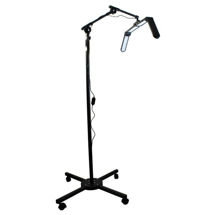 Безтіньова лампа на штативі з коліщатками F-800F, 36 Вт, Чорна