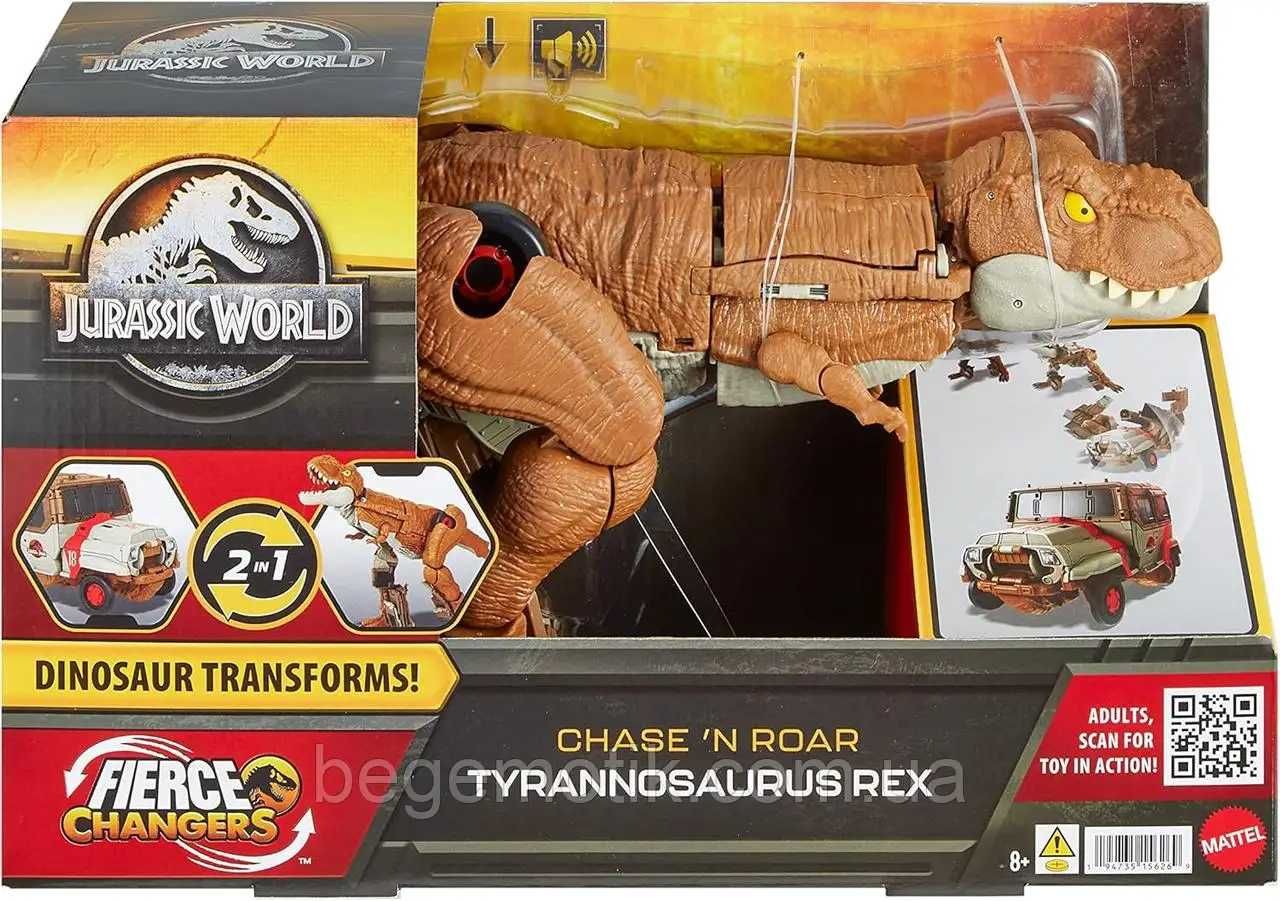 Динозавр Тиранозавр Jurassic World Chase N Roar Tyrannosaurus Rex