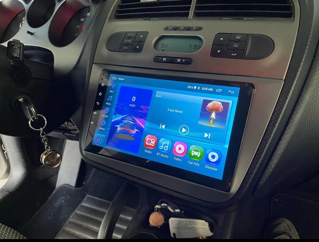 Rádio Android 12 com GPS SEAT LEON (Artigo Novo)