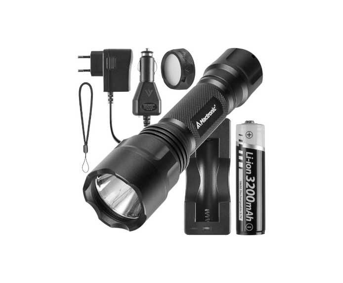 NOWA ⇒ Latarka Mactronic BLACK EYE Mocna taktyczna 1000 lm Ładowalna